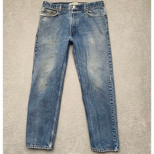 Levis 505 Jeans Men‎ 36x30 (34x30) Blue Distressed Faded Y2k Basic